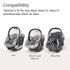 UPPAbaby Rain Shield for Mesa and Aria Infant Car Seat - Waterproof and Windproof Coverage, Quick Attachment