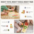 Set 18-24 4-in-1 Tiny Land Montessori Toy for Babies Months Investigator Play Kit- Wooden Learning Toys with Color