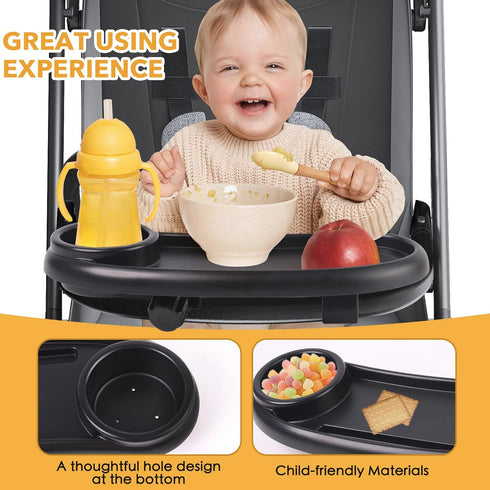 KEUYE Nuna,3 1 Snack Tray Compatible with Nuna,Snack Tray for Stroller Compatible with in Snack Tray Attachment