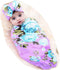 Galabloomer Newborn Baby Sleep Receiving Blanket and Bow Headband Set, Baby Swaddle Blanket