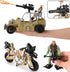 26 PCS Army Men Helicopter Carrier Toys, Military Soldier Action Figures, Jumbo Transport Aircraft with Lights & Sound