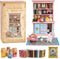 Vintage Springtime Hutch Set - 40 Pcs Dollhouse Miniatures 1/12 Scale Accessories,