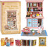 Vintage Springtime Hutch Set - 40 Pcs Dollhouse Miniatures 1/12 Scale Accessories,