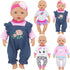 4 Sets Baby Doll Clothes for 14-18 Inch Dolls, Fashion Clothes Dresses and Accessories for New Born Baby Dolls