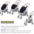 Stroller Footmuff, Winter Stroller Cover with Removable Front Panel, Adjustable Length Baby Blanket