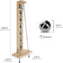 WE Games Shoot the Moon - Classic Solid Wood Rolling Ball Game for Family Fun & Skill Building, Enhances Social Skills