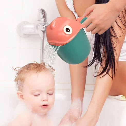 Generic Bath Jug for Baby Washing, Cartoon Shampoo Cup Baby,Cute Clownfish Baby Bath Shampoo Rinse Cup, Lovely Washing