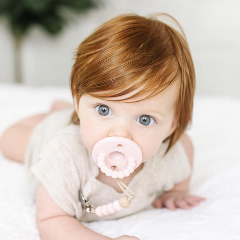 1, Ryan & Rose Cutie PAT Pacifier Teether (Stage Pink)