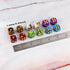 LAMJAM 36 16mm D6 6 Set Pieces Marble Dice Sided Dice Round Corner Board Game Dice for MTG DND Tenzi Farkle Yahtzee