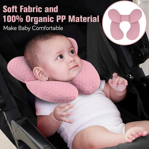 KAKIBLIN Baby Travel Pillow, Upgraded Baby Neck Pillows for Car Seat, Infant Neck Support Pillow for Head