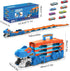 3 1 8 Set 3 4 5 6 TERRAMUS Dinosaur Transport Truck Toy for Kids - in Ejection Folding Track Toys w/Sound Race Cars
