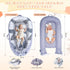 Infant Support Cushions | Baby Lounger | Organic Cotton Infant Lounger | Reversible, Adjustable & Portable Floor