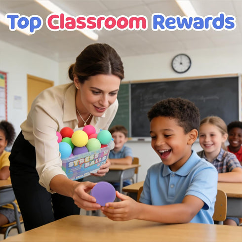 32Pcs Slow Rising Stress Balls Bulk, Classroom Prize Party Favors Bulk Toys, Goodie Bags Stuffer for Kids, Dough