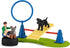 Schleich Farm World - 14-Piece Farm Toys Playset for Girls and Boys Ages 3-8, Puppy Agility Training