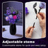822 Set Gothic Black Purple Roses Bouquet - Pcs Building Blocks for Adults, Lego Compatible Flowers for Home Decor