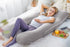 Meiz Pregnancy Pillow, Cooling Silky Pregnancy Pillows for Sleeping, Maternity Body Pillow for Pregnant Woman