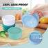 Set of 4 100% Silicone Baby Food Storage Containers, 5 oz Leak Proof Snack Containers with Airtight Lids