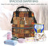 FHEDVBN Backpack Mummy Backpacks Daypack African Textile Patchwork Diaper Bag for Women Multifunction Waterproof