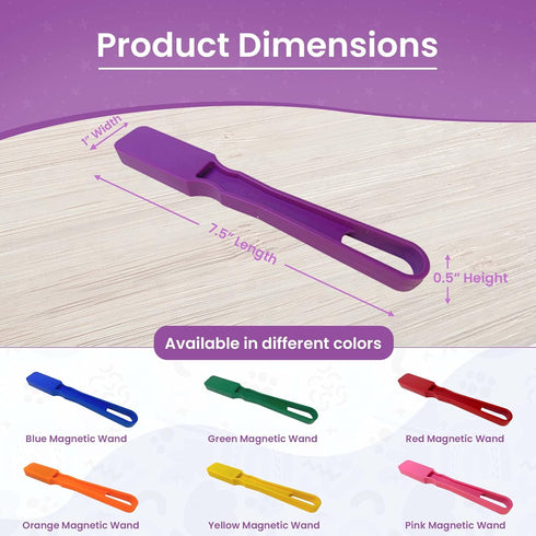 MR CHIPS Magnetic Bingo Wands, Made in USA, 7 Colors, Ideal for Bingo, Science Experiments, 1 Piece