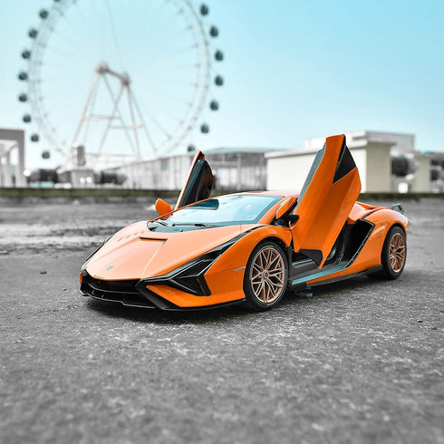 RASTAR RC Car 1/14 Scale 2.4Ghz Lamborghini Sian FKP 37, Radio Remote Control Toy Car Model Vehicle (Red)