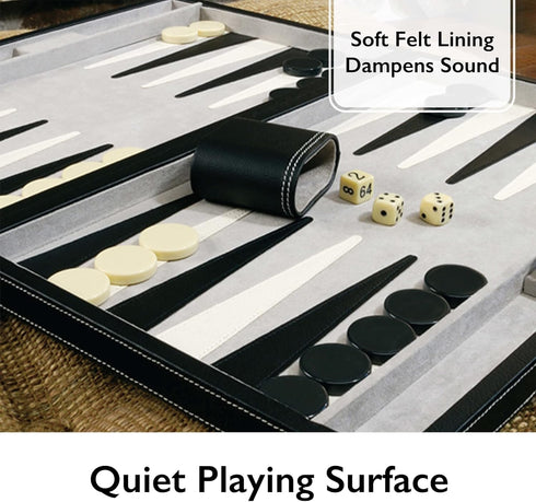 18-Inch Backgammon Board Game Set by Mainstreet Classics