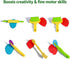 MAGIKON 6-Piece Set Kids Dough Tool Colorful, Child-Safe Modeling Clay Accessories for Small Hands