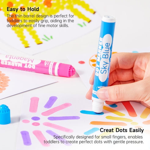 36 135 5 Shuttle Art Dot Markers, Colors Washable with Activity Sheets, Activity Books, Fun Art Supplies for Kids
