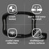 360 Diono Easy View XXL Baby Car Mirror with Extra Wide View, Safety Car Seat Mirror for Rear Facing Infant