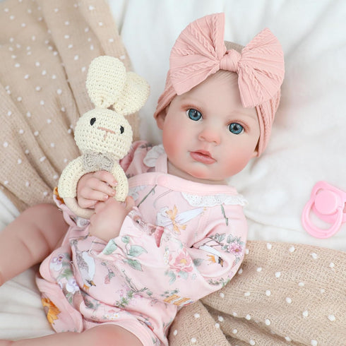 20 Inch 3+ Babeviimt Reborn Baby Dolls - Cute Soft Vinyl Realistic Baby Doll Poseable Real Life Baby Dolls