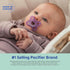 MAM Comfort Baby Pacifiers, Lightweight Full Silicone Binky for Newborns 0-3 Months, BPA-Free, 2 Count