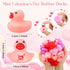 25 1.57 Inch Junkin Pcs Valentine Mini Rubber Ducks Small Rubber Ducks in Bulk Festive Duckies Heart for Birthday Party