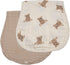 Cozy Ali+Oli Teddy Bear Swaddle & Burp Cloth Bundle Soft & Baby Essentials, Soft Rayon Made from Bamboo and Organic