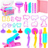 Sets Kids,30 2-4-6-8,Party Pack Playdough Tool for Pieces Playdough Accessories with Rolling Pin Mat Storage Box,Arts