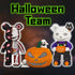 Set(16.9inches) Before Christmas Teddy Skeleton Bear Micro Building Blocks Christmas Ornaments Bear Building Blocks