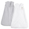 PHF Soft Micro-Fleece Baby Sleep Sack, 6-12 Months, Warm Baby Wearable Blanket, 2-Way Zipper, 2 Pack, White & Grey