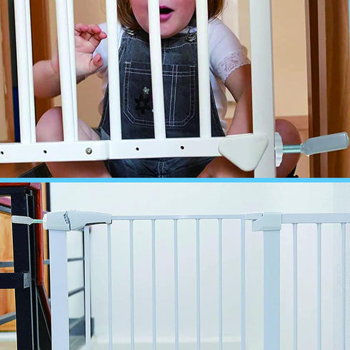 Baby Gate Banister Adapter Y-Spindle Rods - Pressure Mounted Baby and Pet Safety Gates, Extra Long Screws (Y-Grey-2