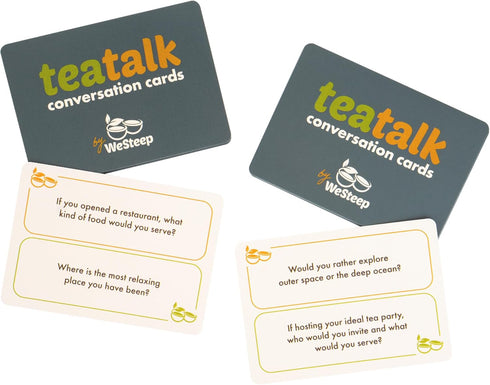 Tea Time Conversation Starters - 150 Questions to Spark Meaningful Conversations - Great Gift for Tea Lovers