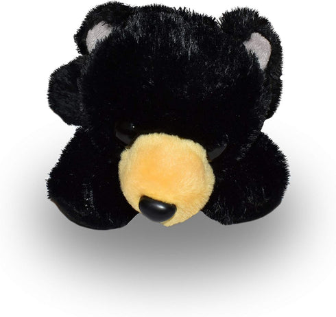Wild Republic Black Bear Plush, Stuffed Animal, Plush Toy, Gifts for Kids, Hug’Ems 7" , Bear Black