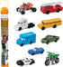 Safari Ltd On the Road TOOB - Figurines: Semi-Truck, Motorcycle, Police Car, School Bus & More - Educational Toys for