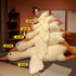 Very Fat Goose Stuffed Animal, 20 Inch Giant Cute Duck Plushies Pillow, Soft Gifts for Kids, Brown