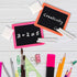 Mini Chalkboard for Kids - Pack of 24, Goodie Bags Stuffers with 2 Chalk Sticks and 1 Eraser