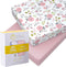 Pickle & Pumpkin Premium Organic Crib Sheet | 2 Pack 100% Organic Jersey Cotton Fitted