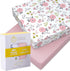 Pickle & Pumpkin Premium Organic Crib Sheet | 2 Pack 100% Organic Jersey Cotton Fitted
