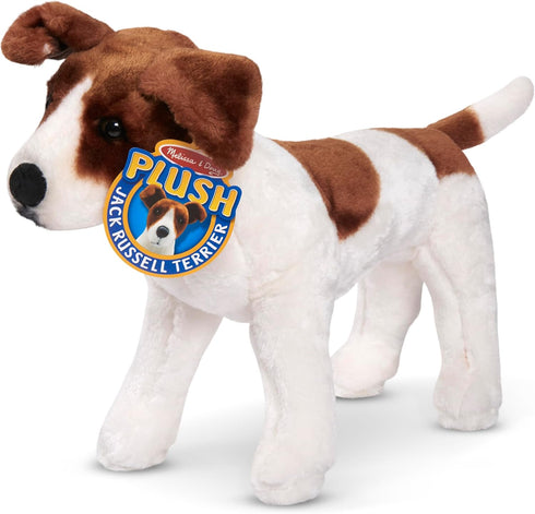 Melissa & Doug Giant Jack Russell Terrier Stuffed Animal Dog, Over 12 Inches Tall