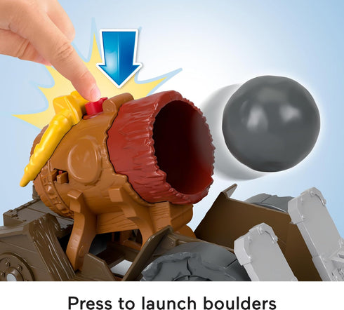 Fisher-Price Imaginext Preschool Toys 4-Piece Gorilla Cannon Launcher Figure Set for Kids Ages 3+ Years Pretend Play
