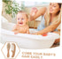 Set KOMBIUDA Hair Brush with Soft Bristles and Comb Gentle Scalp Cleaning and Bath Brush for Newborns Parents
