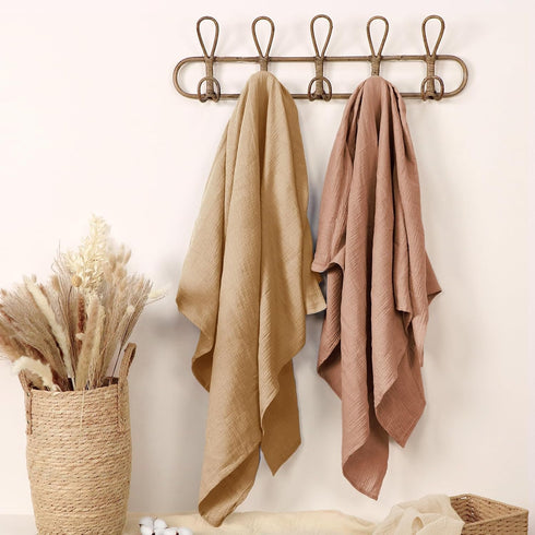 babify 2pack) Baby Swaddle Blanket Neutral - Lightweight and Breathable Muslin Swaddles for Newborns - Receiving