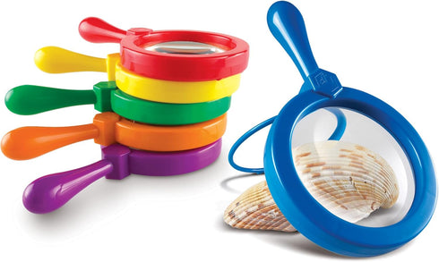 Learning Resources Jumbo Magnifiers - 6 Pieces, Ages 3+ Toddler Learning Toys,