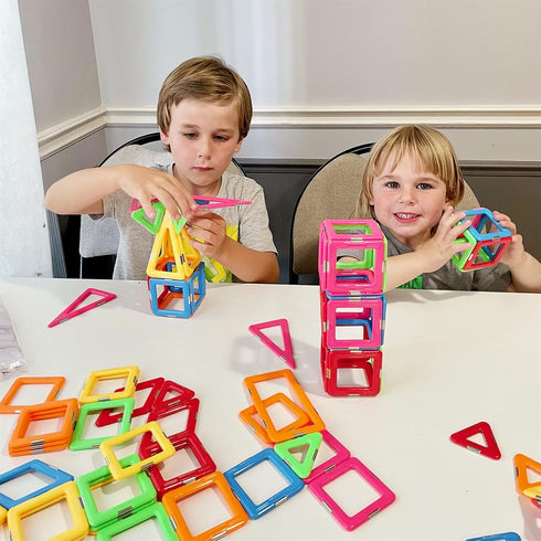 3+ Set Coodoo Upgraded Magnetic Blocks Tough Tiles STEM Toys for Year Old Boys and Girls Learning by Playing Games