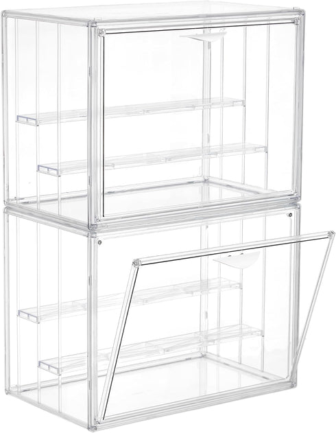 Acrylic Display Case for Collectibles 3 Layer Adjustable Figure Display Cases with